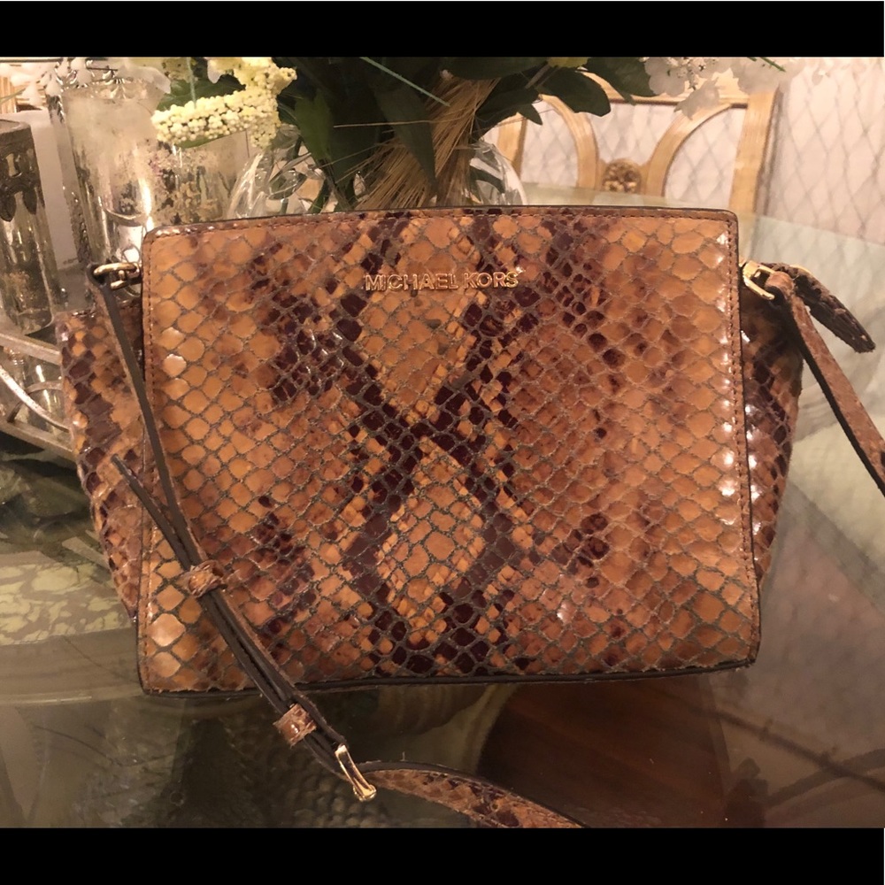 Michael Korea snakeskin bag